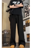 2026新款潮牌美式高街微喇叭西裤脚口拉链休闲裤504-K833-P45控68，男装休闲裤，星座504