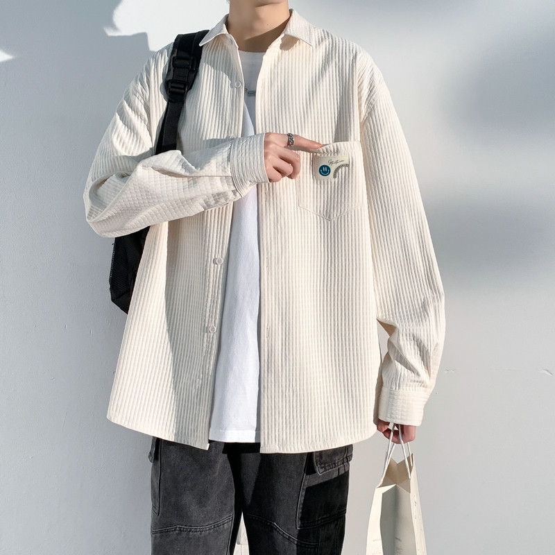 25小香风新款学生男女情侣格子衬衣工装夹克外套504-W660-P45控59,男装夹克,星座504