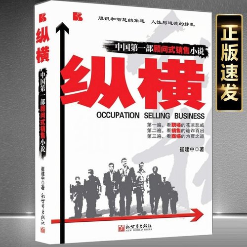 正版现货 纵横：中国一部顾问式销售小说 崔建中 新世界出版社 销