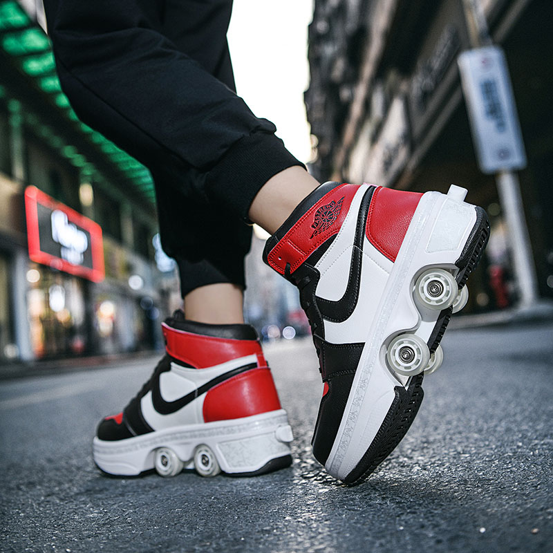 变形鞋暴走鞋轮滑鞋新款四轮