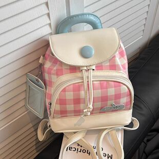 2025新款春游日系少女小双肩包可爱书包女学生旅行轻便背包