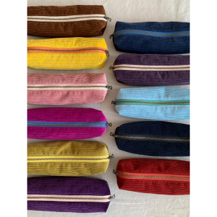 269 彩妆眉笔收纳包 Maybekuii 16色｜灯芯绒系列笔袋