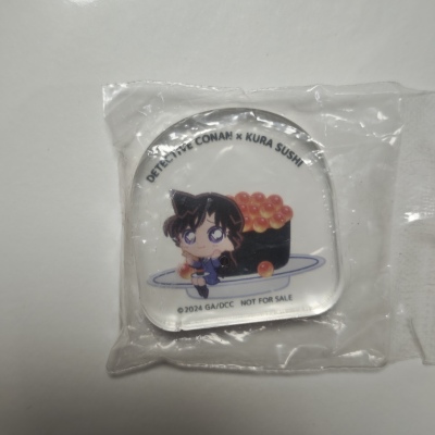 kura寿司联名侦探柯南扭蛋食玩亚克力小立牌麻将毛利兰促销现货