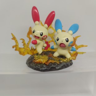 神奇宝贝宠物小精灵宝可梦Tomy技能盒蛋战斗场景正电拍拍负电拍拍