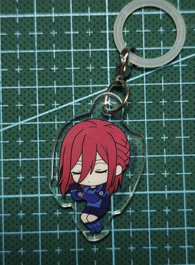 万代蓝色监狱蓝锁蓝色禁区平面睡眠扭蛋亚克力雨伞挂件千切豹马