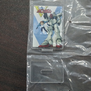 万代机动战士高达V扭蛋亚克力立牌海报胡索艾宾V高达促销现货