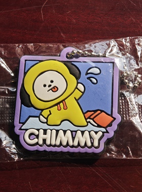 kura寿司联名防弹少年团BT21食玩扭蛋橡胶挂件手机链CHIMMY朴智旻