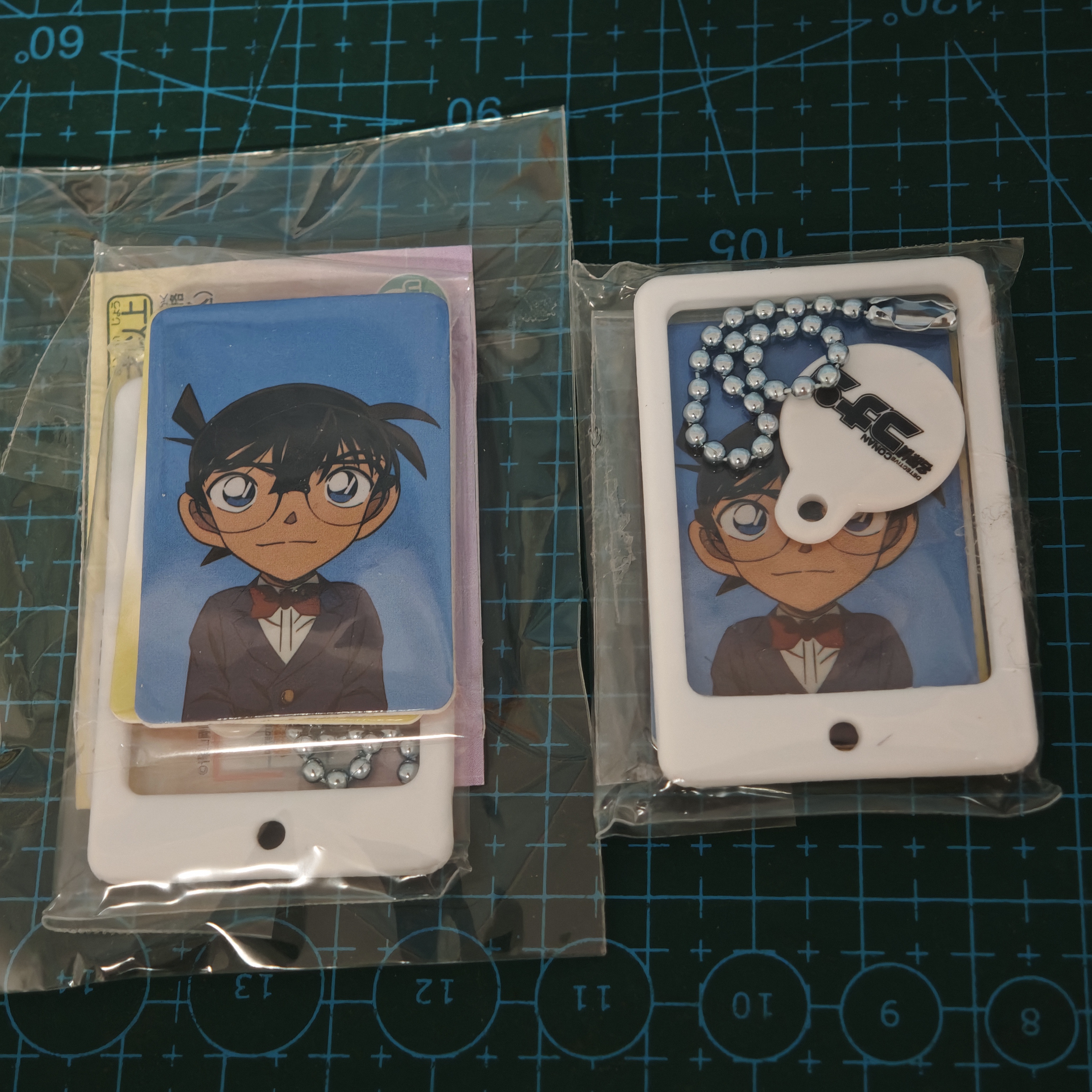 名侦探柯南剧场版独眼的残像扭蛋证件照挂件手机链江户川柯南促销