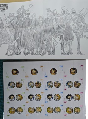 海贼王航海王剧场版强者天下杂志附录扑克牌原画海报促销现货
