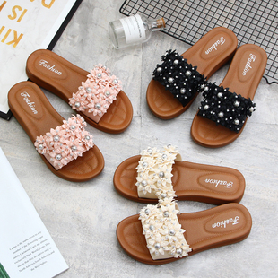 松糕厚底坡跟可湿水沙滩鞋 凉拖鞋 时尚 夏季 女外穿ins潮2025年新款