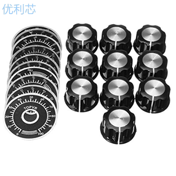 电位器轴孔胶木旋钮帽子刻度片