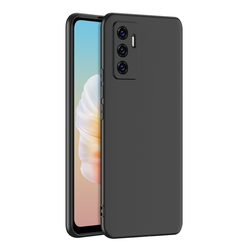 vivos10e手机壳磨砂vivis10e软壳外壳5g防摔vivos十e软硅胶全包vos10e保护套男女款V2130A时尚个性创意黑色