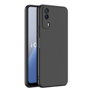 适用vivo y53s手机壳磨砂防摔vivov2111a软硅胶镜头全包voy53s保护套vivo y53st1版外壳黑色y53st2版手机套