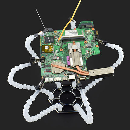 六爪多功能铝合金航模配件FPV6爪电烙铁焊台支架接万向辅助夹工具