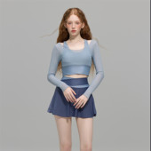 苏拉娜公主分体泳衣女保守显瘦遮肚裙式 温泉泳装 2025新款 绝美长袖