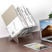 亚克力书本收纳架学生书立架可拆卸整理置物架黑胶唱片陈列收纳架