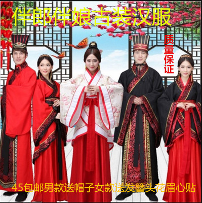 双绕曲裾成人礼古装汉服