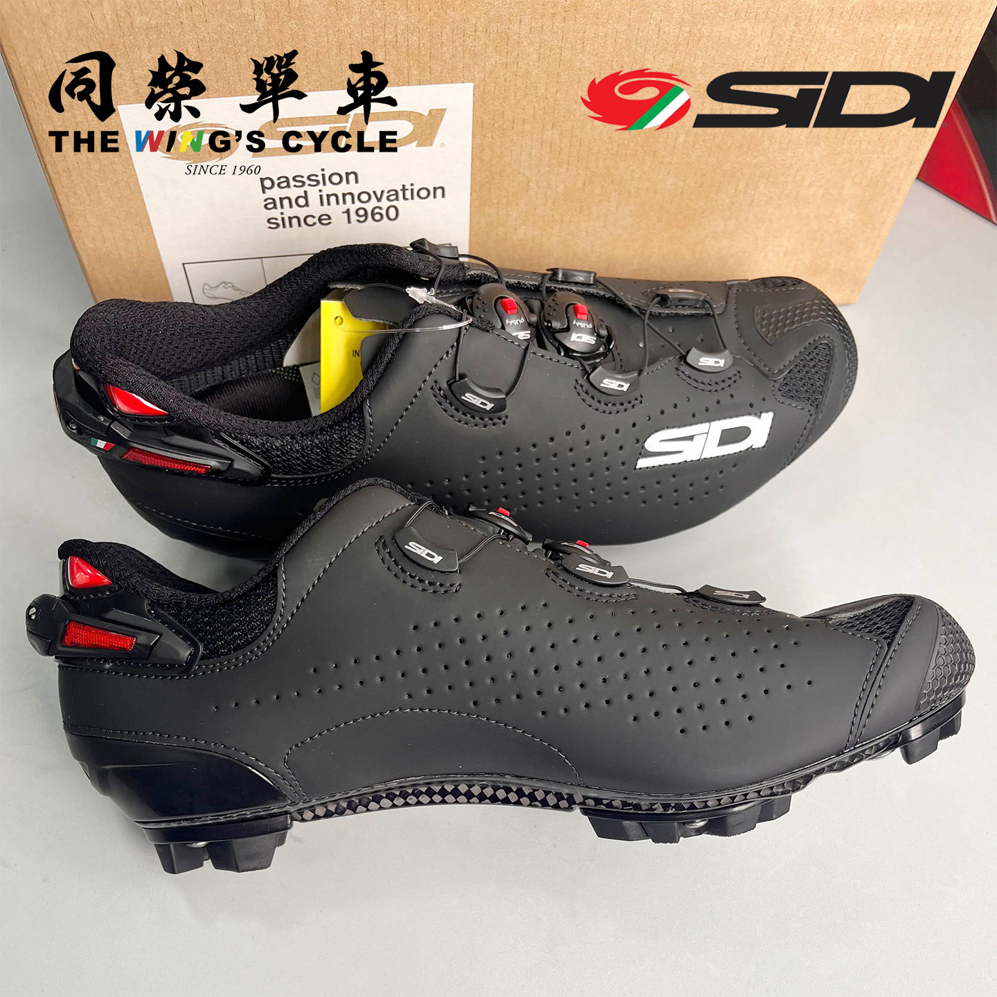 意大利SIDI TIGER 2骑行锁鞋鞋手工碳纤维鞋底山地车专业骑行鞋