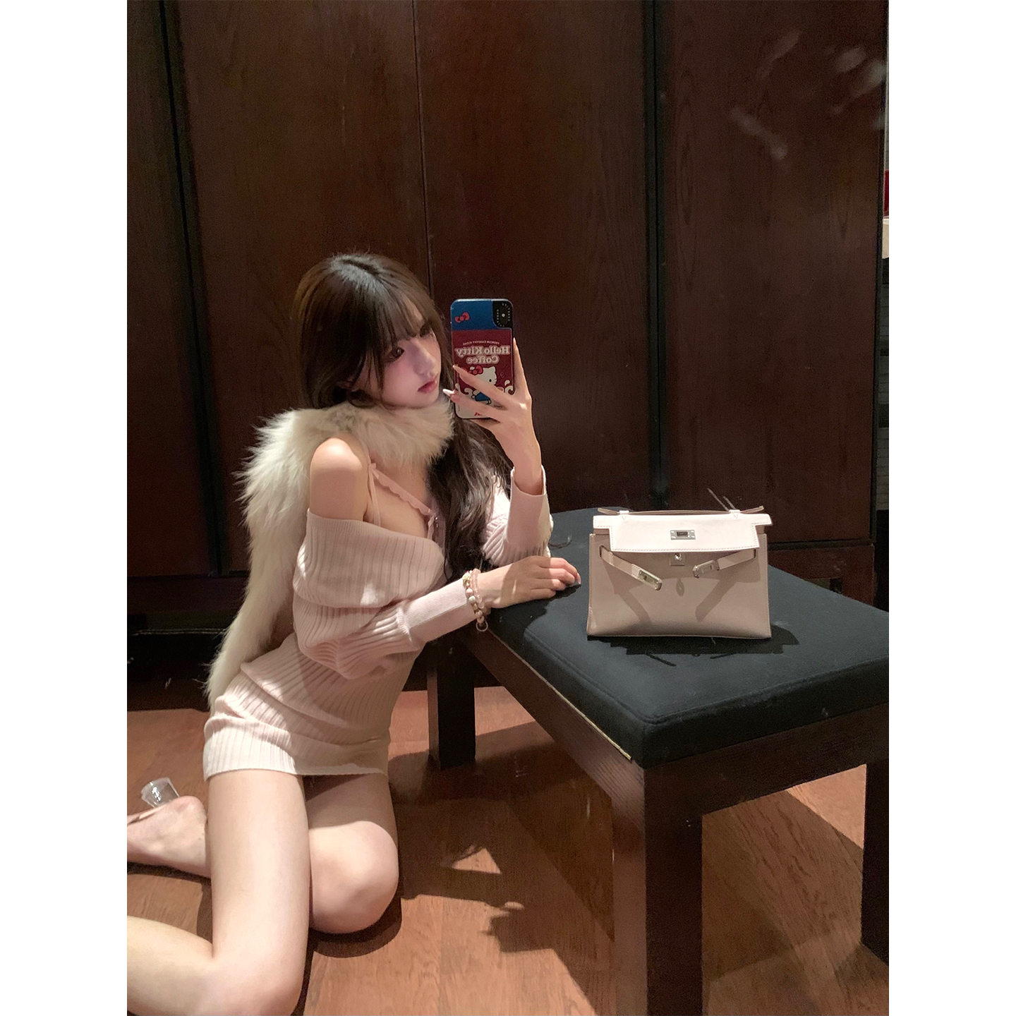 毛衣针织女新款修身性感纯欲包臀