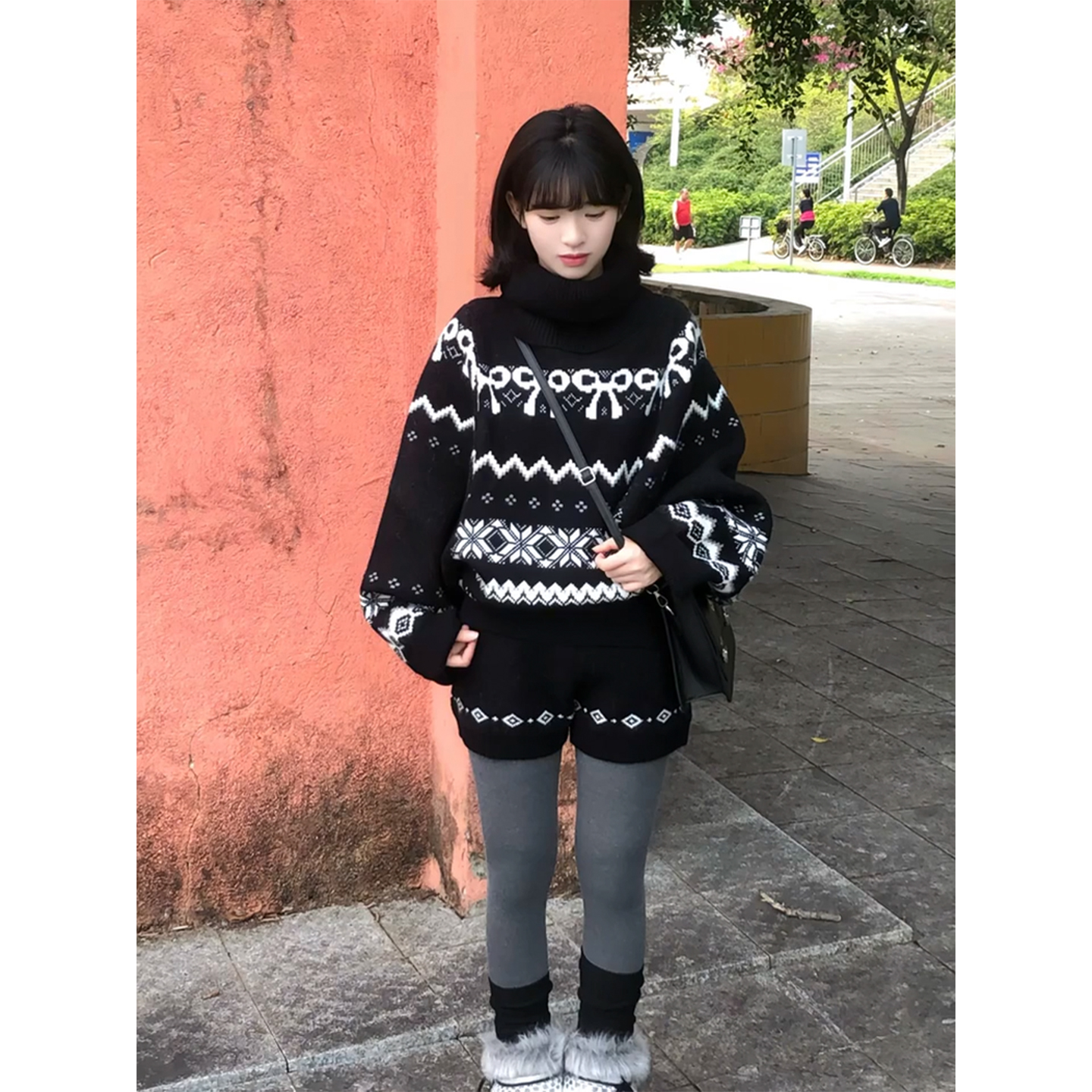 秋冬季穿搭慵懒风软糯上衣