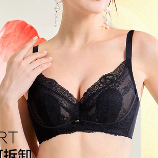 正品奥丽侬性感文胸罩OW8835超薄水晶兔耳朵软钢圈上托聚拢内衣