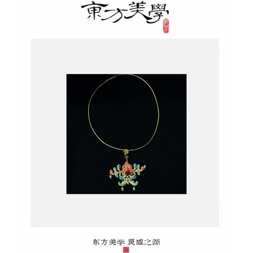 『敦煌宝相赤莲』中国风饰品百搭高端配饰项链SP088