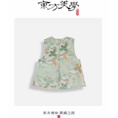 小小东方美学『锦礼』新中式国风桑蚕丝真丝绡手工钉珠马甲SR606