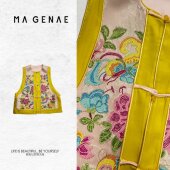 中式 重工刺绣新款 女士马甲SR287 国色天香