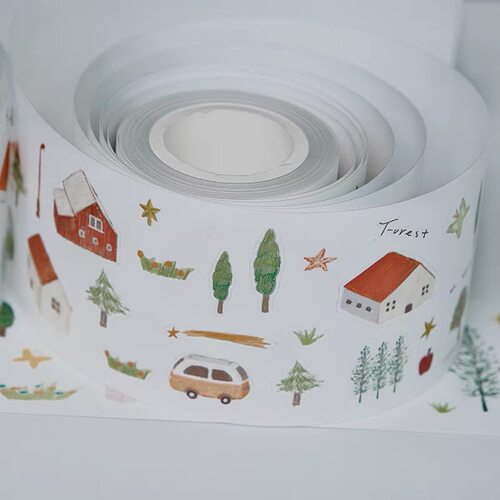 现货贴纸卷分装季雨STUDIO切膜贴纸卷合集