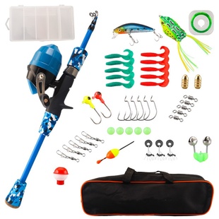 1.5m跨境钓 初学者钓鱼竿1.2米 亚马逊儿童路亚竿户外钓鱼装 备套装