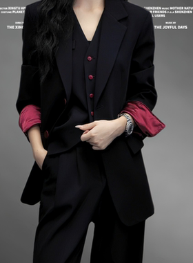 OUPAN  欧盼 深圳南油原创 新款时尚穿搭高级感西装三件套947