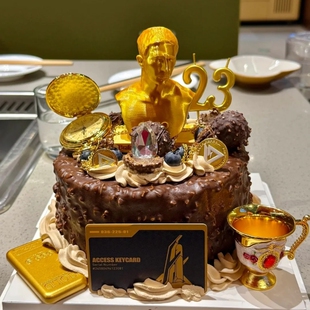 饰品三角洲行动周边手办生日蛋糕生日礼物蛋糕 三角洲蛋糕配件装