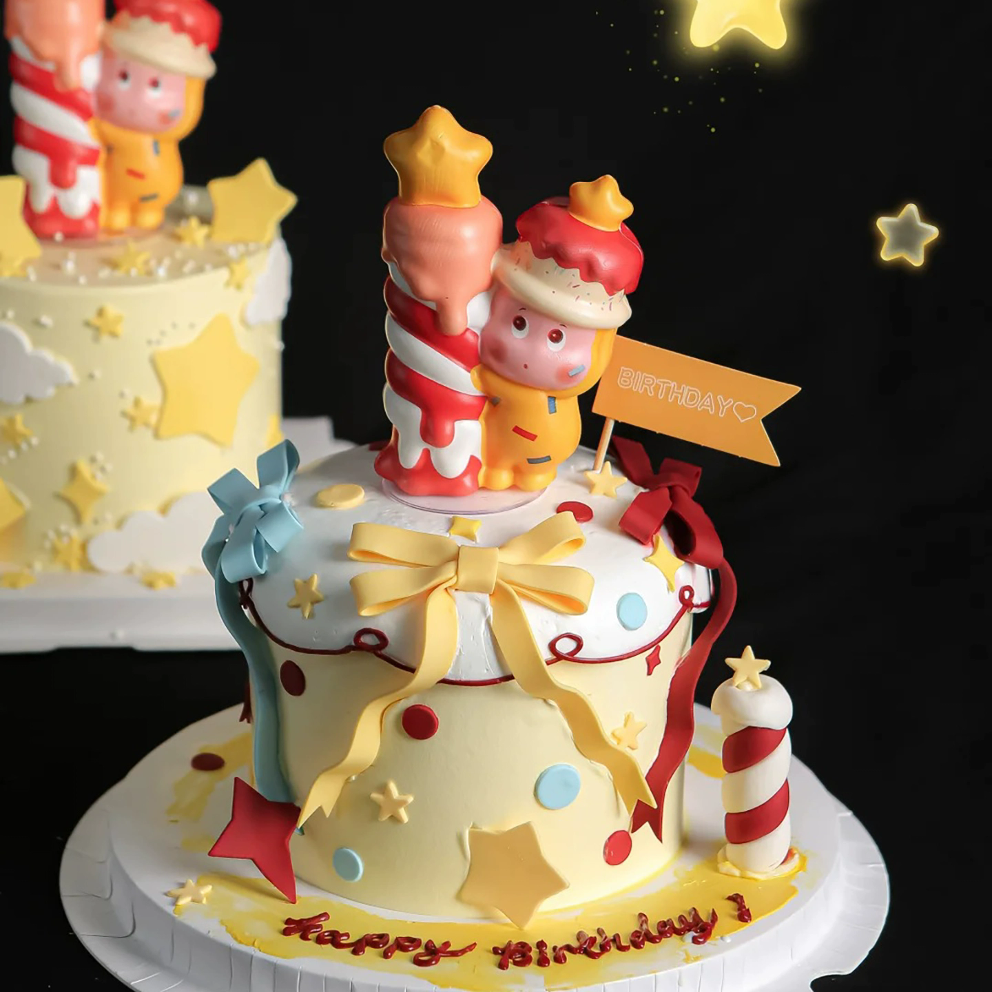 网红许愿星星人蛋糕装饰摆件卡通儿童生日海绵公仔蜡烛人插件插牌,节庆用品/礼品,节日装扮用品,淘宝优惠券,粉丝福利购,淘宝优惠卷