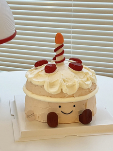 ins风小红书同款 饰摆件软陶生日蜡烛jellycat小脚插件 烘焙蛋糕装