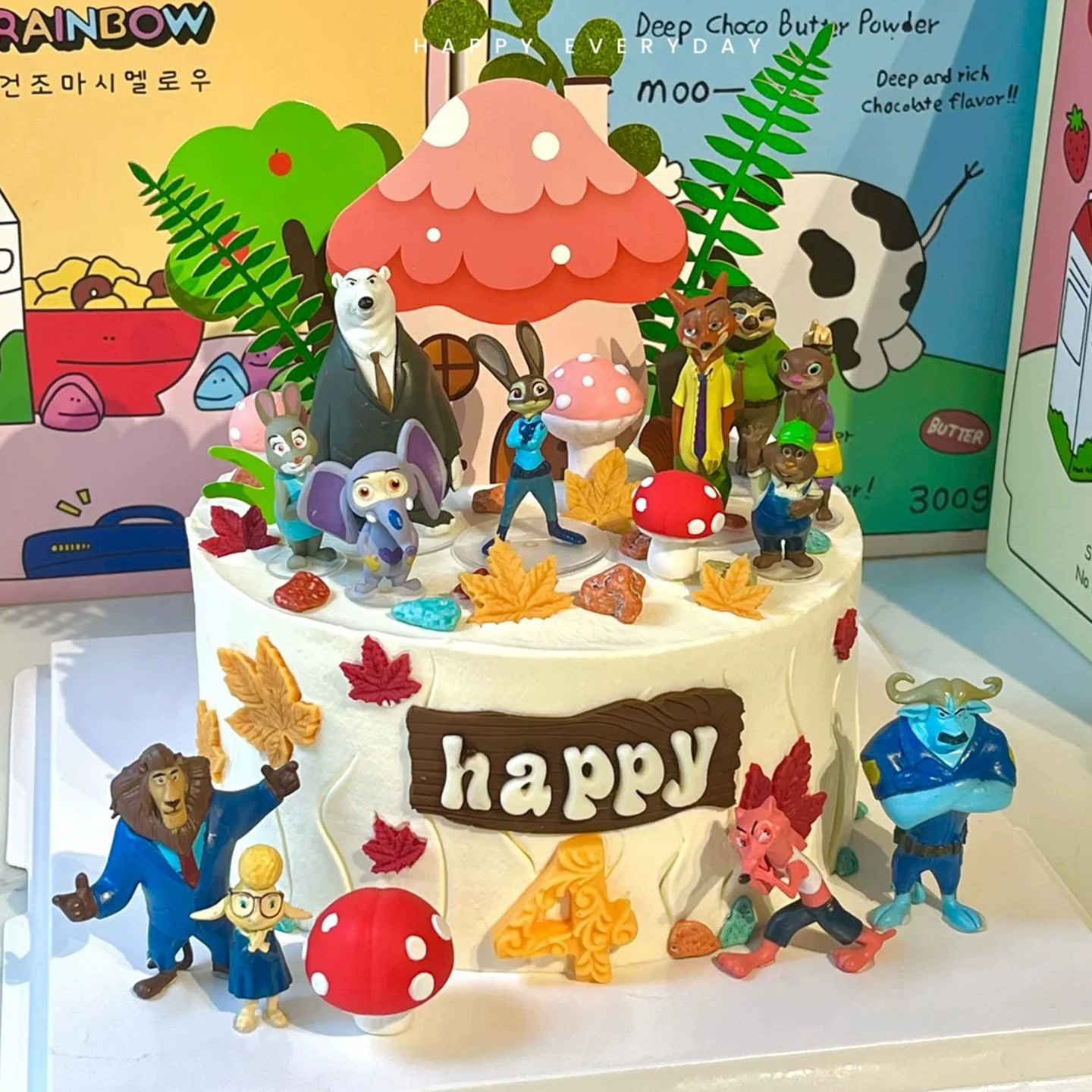 网红疯狂动物城生日蛋糕装饰摆件朱迪尼克兔子警官儿童甜品插牌,节庆用品/礼品,节日装扮用品,淘宝优惠券,粉丝福利购,淘宝优惠卷