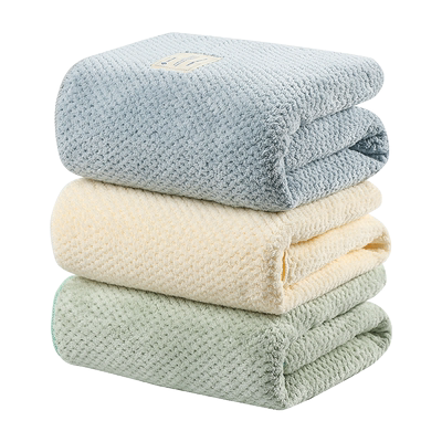 洁丽雅浴巾女家用比纯棉吸水速干