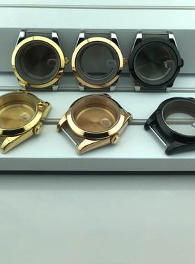 DIY表壳36mm/39mm斜边蓝宝石配件适装NH35/Miyota8215/ETA2836机