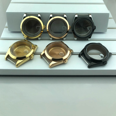 DIY表壳36mm/39mm斜边蓝宝石配件适装NH35/Miyota8215/ETA2836机