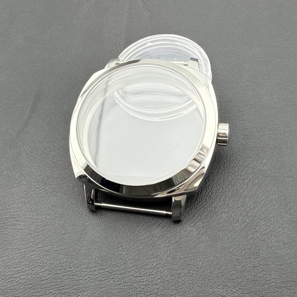 42mm 手表配件 精钢不锈钢表壳 适合ETA6497,ST36系列手动机芯装