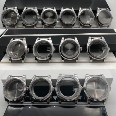 36mm/39mm定制牙圈手表配件表壳蓝宝石适装NH35/Miyota82系列机芯