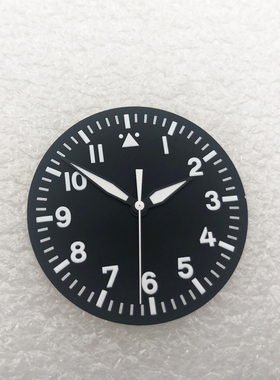 手表配件 黑色表盘+表针 适合Miyota8215/821A,DG2813/3804机芯