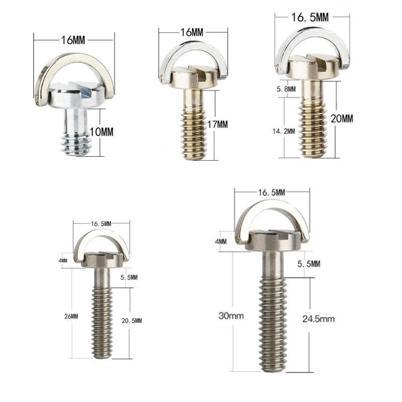 摄影4快装板单反相机三脚架手柄配件/1螺栓环C螺钉不锈钢螺丝螺杆