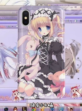 脆皮马桶紫色兔兔美少女二次元可爱古早昭和千禧小众高颜值手机壳