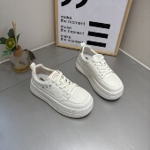 松糕鞋 米新款 超轻底真皮休闲女板鞋 韩版 2025春款 上新厚底小白鞋