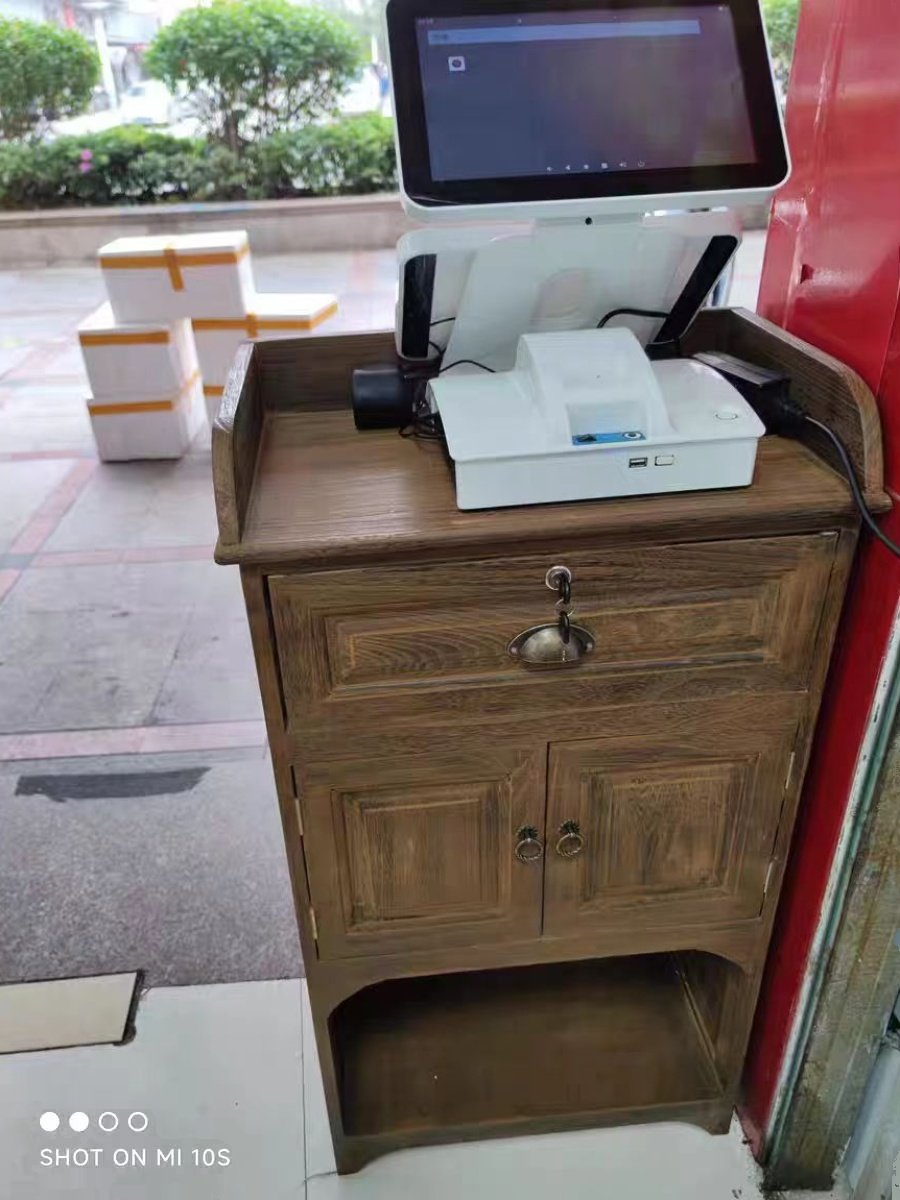 收银台小型店铺网红桌女装店收款台前台接待台地中海简约现代收银