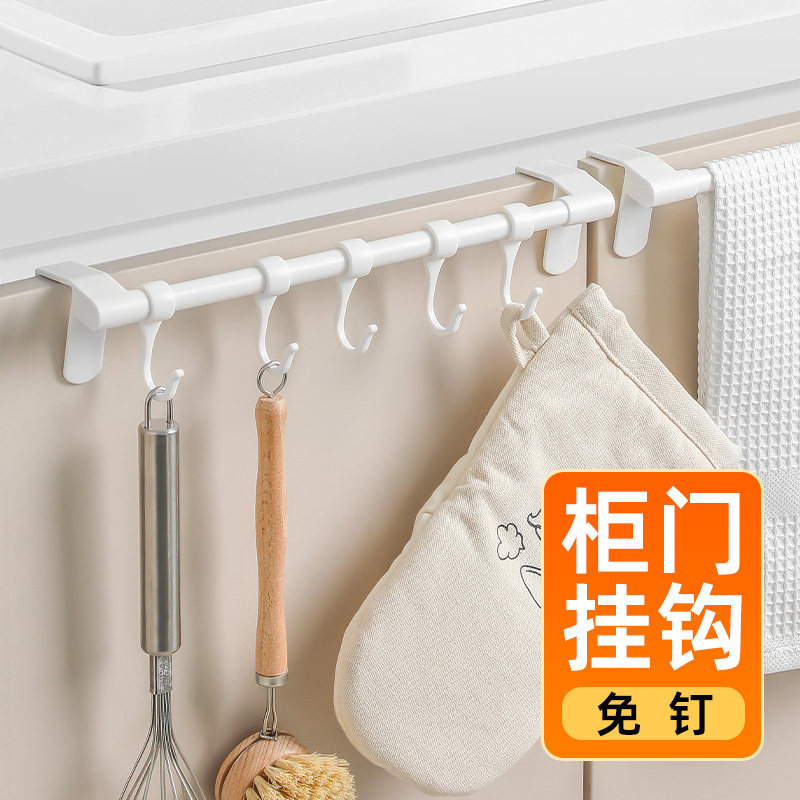 免钉免打孔柜门塑料挂钩图片
