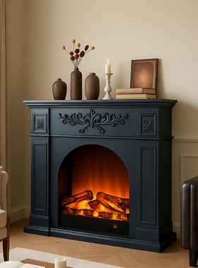 仿真火焰壁炉装饰柜客厅家用壁炉柜室内电子取暖壁炉芯法式玄关柜