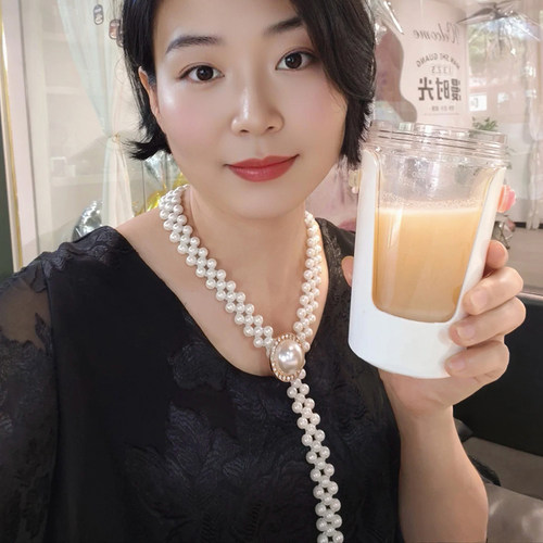 2025新款轻奢高级感串珠锁骨链