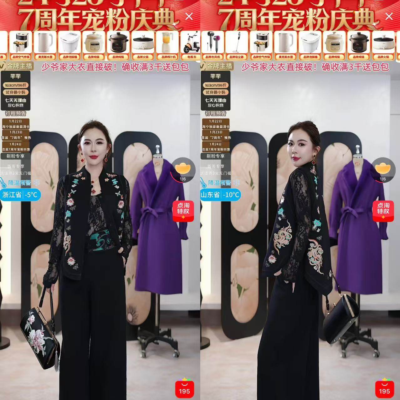 【芊芊粉丝专享】2025秋冬季国风双面羊毛刺绣背心643,女装/女士精品,毛呢外套,淘宝优惠券,粉丝福利购,淘宝优惠卷