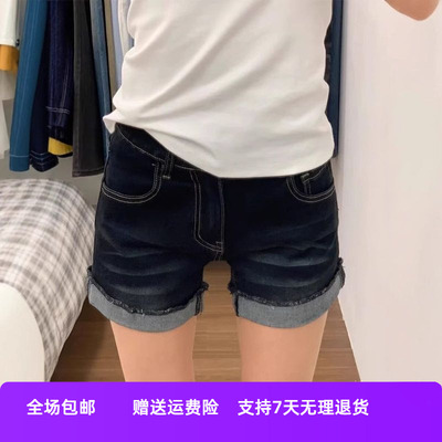 女包臀美式复古裤高腰紧身超短裤